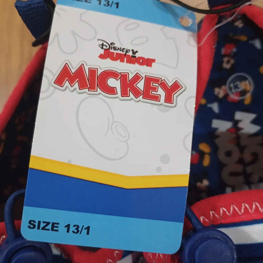 Size 13/1 Disney Mickey Mouse Water Shoes for Boys